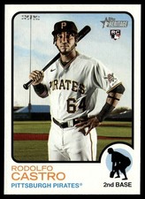 2022 Topps Heritage Rodolfo Castro Rookie Pittsburgh Pirates #165