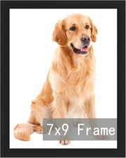 RUN HELIX 7x9 Picture Frame Black for Wall Hanging or 7x9inch, black