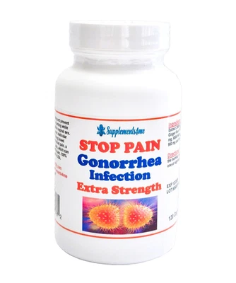 SUPPLEMENTS4ME 100% POWERFUL HERBS FOR GONORRHEA PAIN STI WOMEN & MEN - 120 CAPS - MADE IN USA