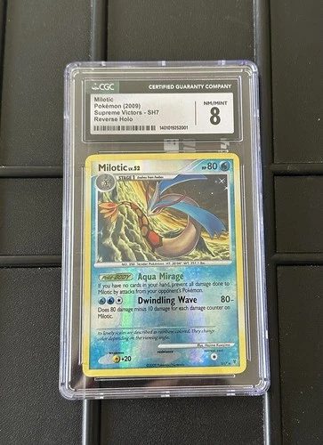 CGC 8 NM/MINT Milotic SH7 Reverse Holo Supreme Victors Pokemon Card
