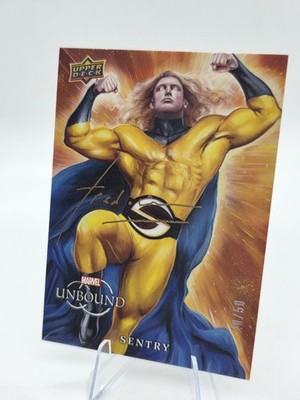 Sentry 2021 Upper Deck Marvel Unbound #42 Gold Autographs /50 Fred Ian