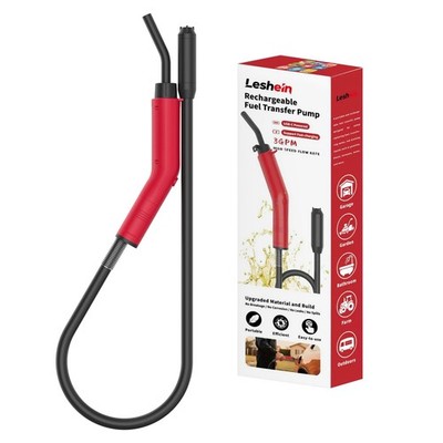 Leshein Fuel Transfer Pump 3GPM, USB Rechargeable Electric Siphon Pump for Ga...
