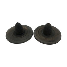 2x genuine BMW E30 rubber buffer pads for rear axle spring seats, part...