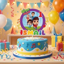 Omar und Hana Geburtstag Tortenaufleger perso...