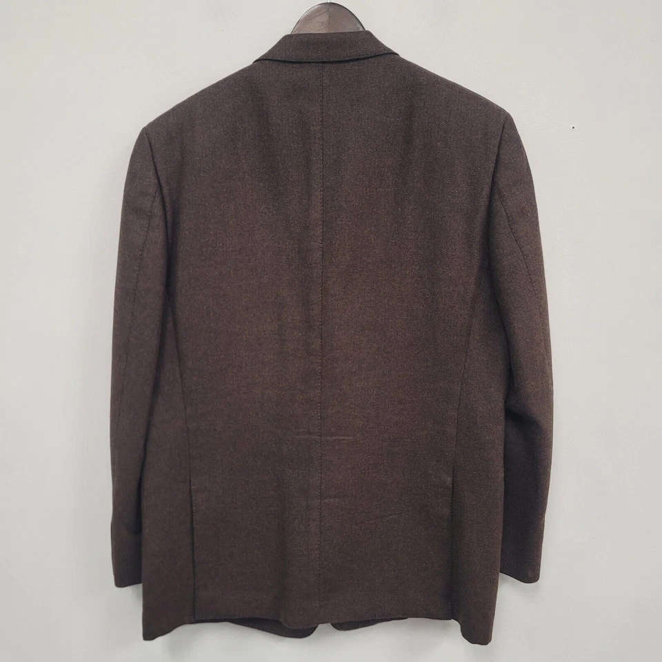 Blazer Ermenegildo Zegna Para Hombres Mezcla Seda Cachemira Talla 46R Lujo Negocios Foto 2 de 4