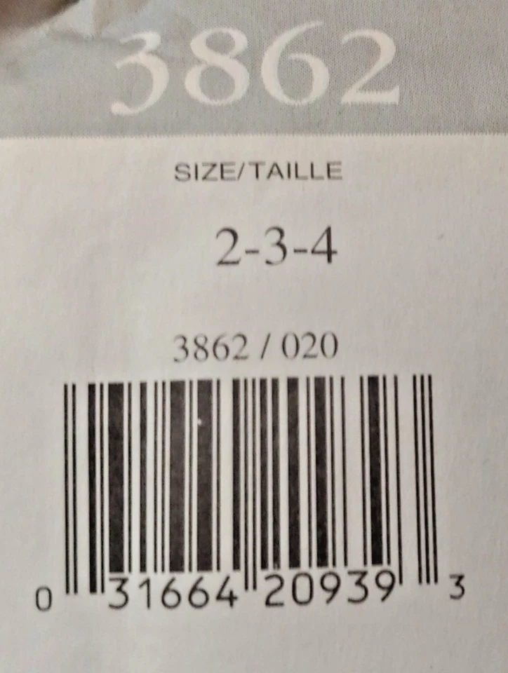 New Uncut BUTTERICK 3862 Toddlers/Girls Dress & Belt in 4-styles Sizes 2-3-4 - Image 4 of 4