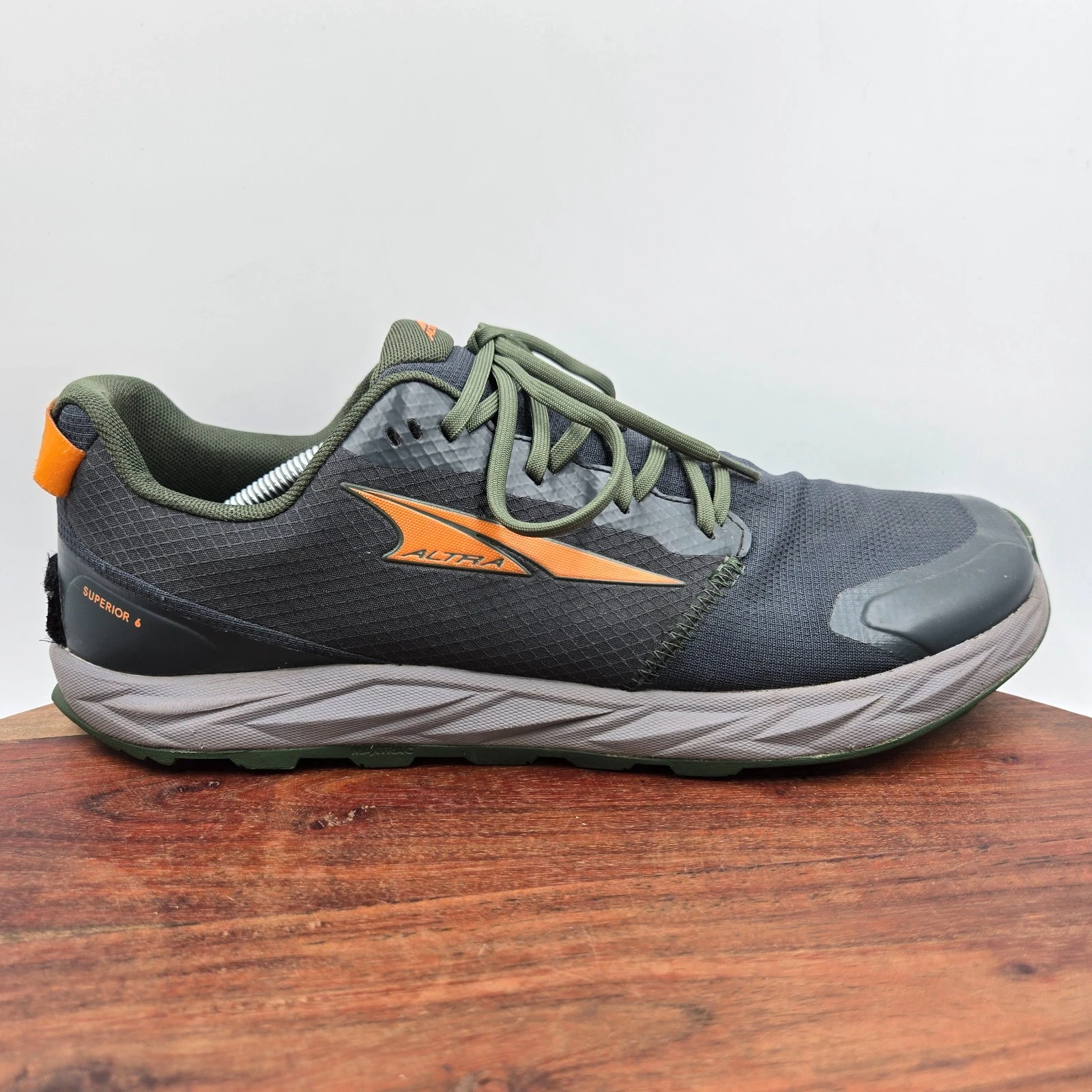 Altra Superior 6 Shoes Men's 11.5 Green Orange Trail Running Gym Trainer Sneaker