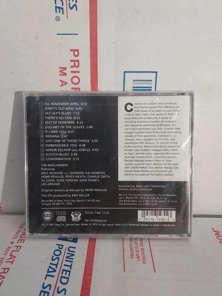 New Sealed Birdlanders Volume 1 CD USA Original Jazz Classics - Shelf2 — 第 2/2 张图片