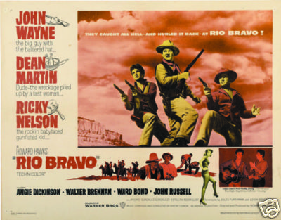 Rio Bravo John Wayne cult western movie poster print