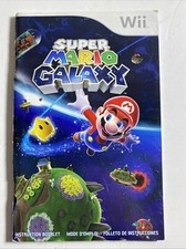 Super Mario Galaxy for Wii Instruction Manual Booklet ONLY 