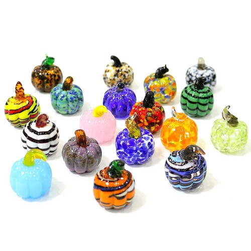 Estatuilla miniatura de calabaza de cristal de Murano personalizada adornos artesanales colorida linda... - Imagen 4 de 24