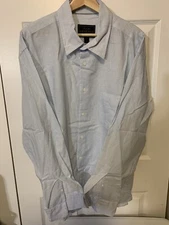 New JoS A Bank Reserve Mens Sz XL Button Shirt Blue