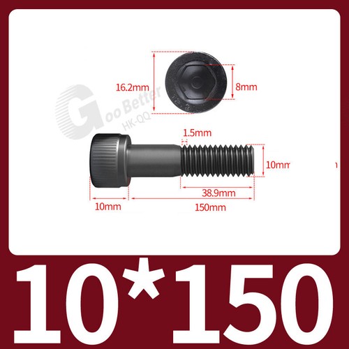 M2 M3 M4 - M12 High Tensile 12.9 Cap Head Allen Bolts Self Colour Socket Screws - Picture 182 of 232