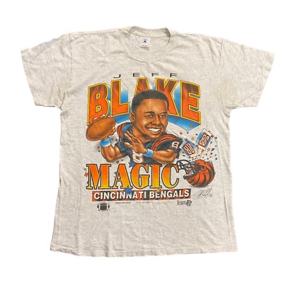 Vintage Cincinnati Bengals Jeff Blake Shirt Xplosion NFL Player T