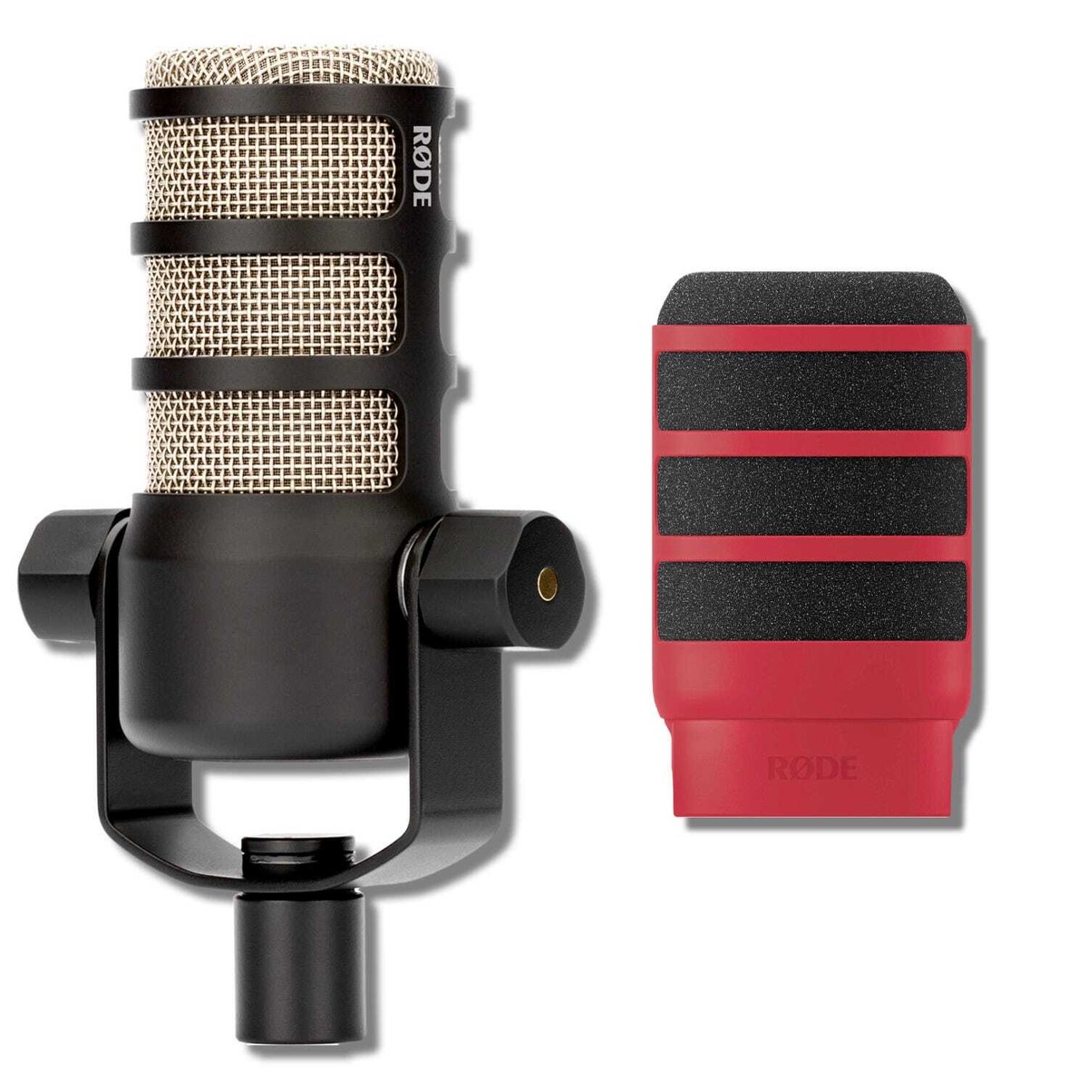 Rode PodMic Cardioid Dynamic Broadcast Microphone with WS14