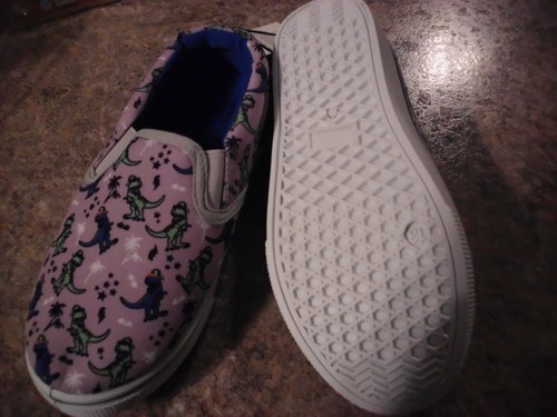 KomForme Toddler size 13 DINOSAUR loafer shoes, NEW - Picture 2 of 3