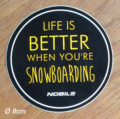 Nobile Snowboard Snow Kiteboard Snowkiteboard Decal Sticker 