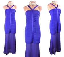 Royal Blue Strapless Fitted Dress 12 Hzar Formal Mother of the Bride Wedding 123