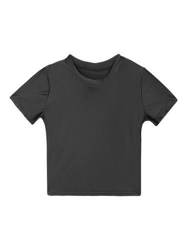 DE Damen Glänzend Crop Top Weste Yoga T-Shirt Fitness Sport Tank Bikini Bademode - Bild 73 von 203