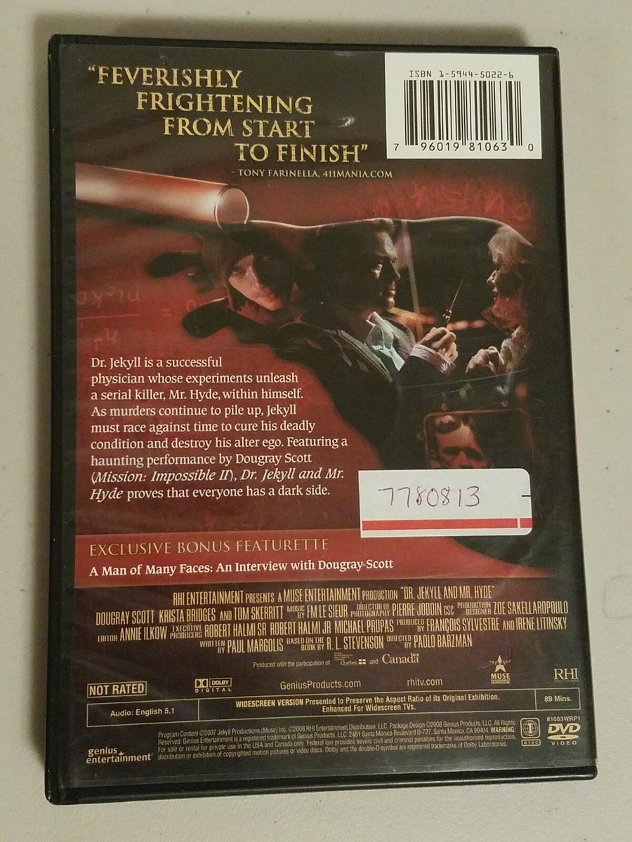 Dr. Jekyll and Mr. Hyde (DVD, 2008) Tom Skerritt, Dougray Scott
