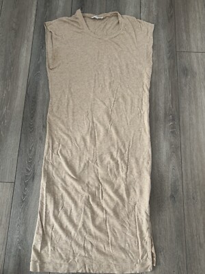 Community Clothing Maxi Dress Womens Size Medium Beige Light Brown Heather