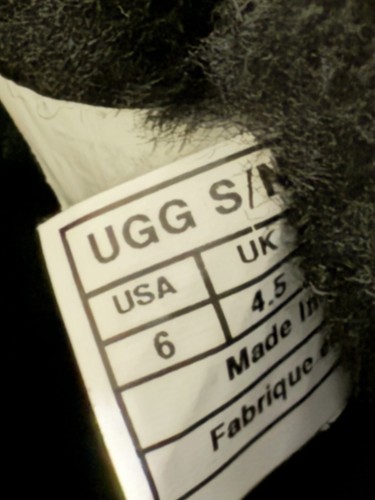 UGG Sequins Boots Black & Silver Shimmer Fur Lined Winter Boots Size 6 NWOB - Picture 10 of 10