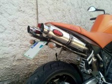 KTM 990 Super Duke /R 05-13 MassMoto Doppio Terminale Scarico GP1 Inox x2 Nuovo