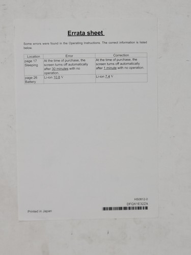 Panasonic Toughpad FZ-A1 Original Box with Paperwork and Manual, NO TABLET - Afbeelding 9 van 13