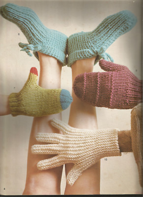Learn to Knit Columbia Minerva Vintage 70s Patterns Hat Scarf Coat Sweaters L62