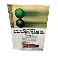 AMF Voit Racquetball with Racquet and Balls vintage 1977 Magazine Print Ad