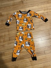 Peanuts Snoopy Halloween Cotton Pajama 2-Piece Set - 12 Mos. Charlie Brown