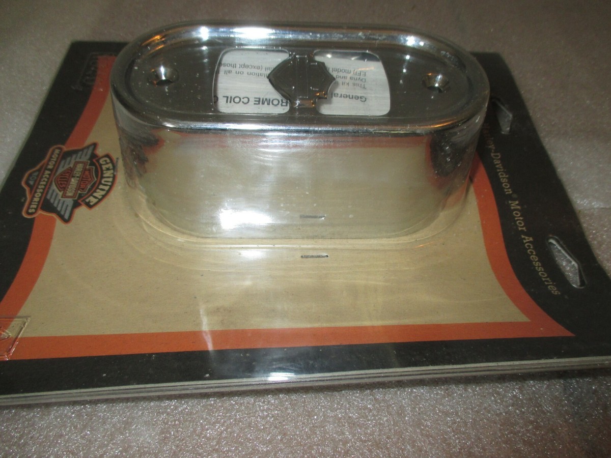Harley Davidson OEM Chrome Coil Cover Bar& Shield Dyna Softail