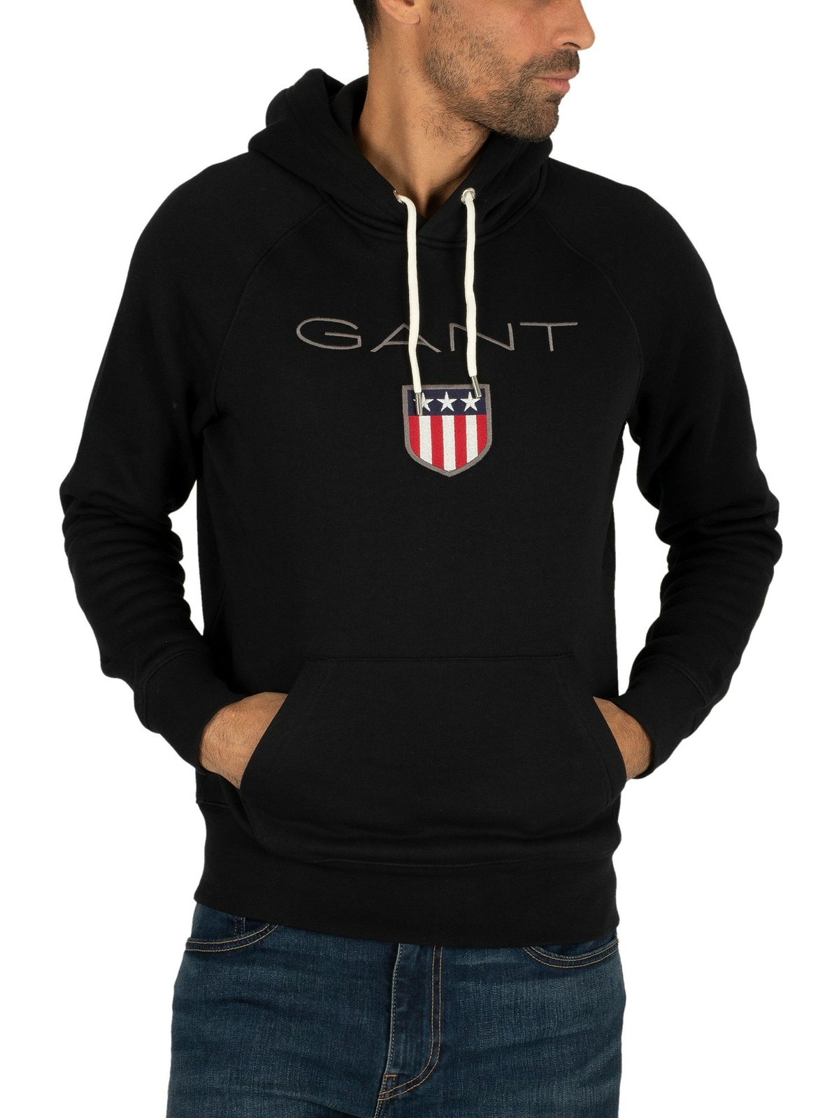 Shield Pullover Hoodie, Black 