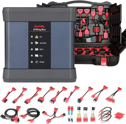 Autel MaxiSys EV Diagnostics Upgrade Kit EVDiag Box Breakout Leads Adapters 2024 - Picture 20 of 21