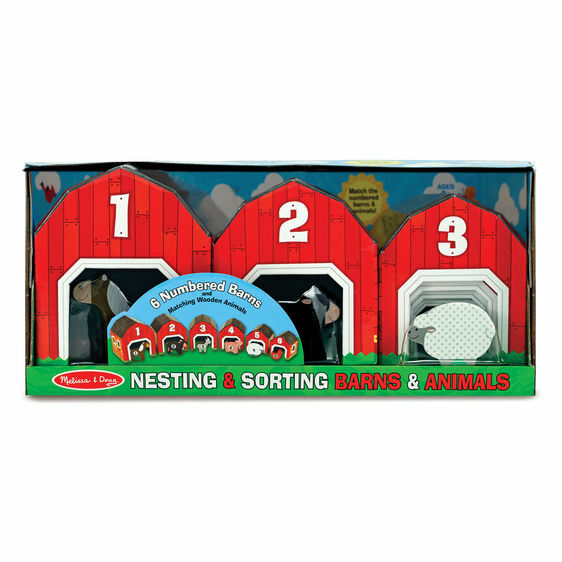 melissa & doug nesting & sorting buildings & vehicles