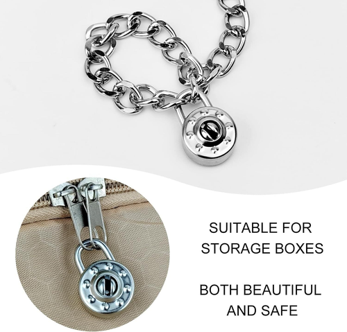 5 Pack Diary Padlock, Mini Locks with Keys, Tiny Luggage Locks for Travel, - Picture 4 of 12