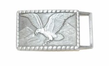 Majestic American Eagle Pewter Belt Buckle