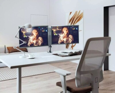 VIVO Dual 13 to 27 inch LCD Monitor Desk Mount and Dual