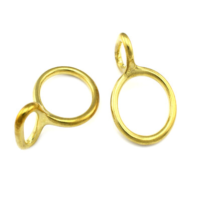 Loop & Dee Ring mit Öse 40 x 6mm 1''Zoll Messing
