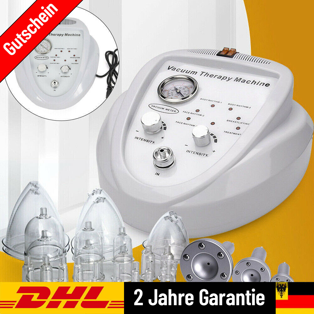 Vacuum Therapy Saugmassage BrustverGrößerung Machine Brust-Massagegeräte DHL