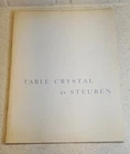 Table Crystal by Steuben Glass 24 page Booklet 1960 Steuben Glass Designs Prices