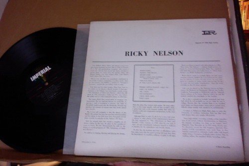 SELTEN NEUWERTIG - Original 1958 LP Album Ricky Nelson RICKY Imperial LP 9048 Carl Perkins - Bild 7 von 20