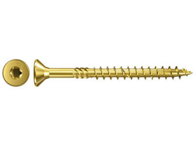 Fischer Spanplattenschrauben Power-Fast 6,0x45 Senkkopf gelb vz TG TX 200 Stück
