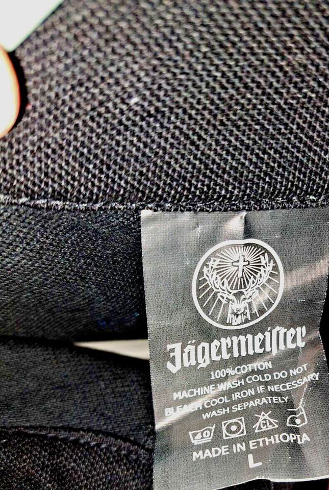 Jagermeister Polo Shirt Men’s L Black Short Sleeve Embroidered Pull Over eBay