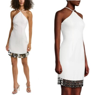 halter top knee length dresses Kalia Crossover Halter Mini Dress