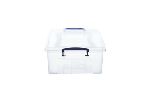 Superio Clear Plastic Stackable Storage Bins with Lids, 10.5 Quart (3 Pack) - 第 6/7 張圖片