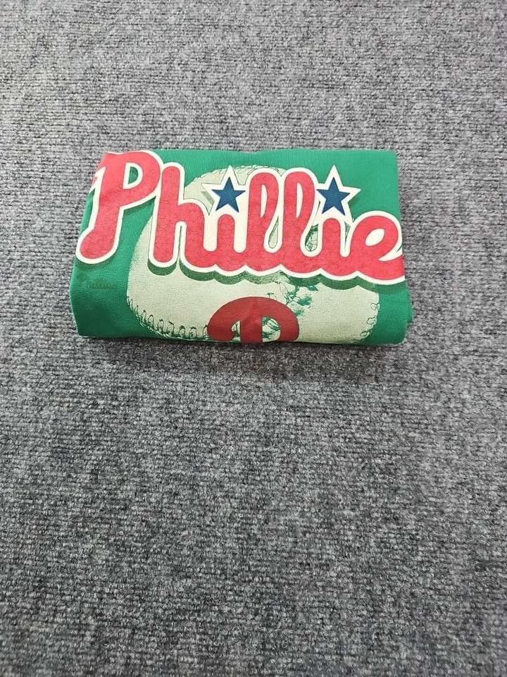 Philadelphia Phillies TShirt Men M Green S/S Front Print Logo MLB eBay