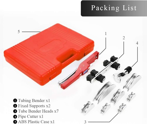 Tube Bender Kit Aluminium Alloy 1/4-7/8 Inch for Refrigeration and HVAC - Picture 6 of 8