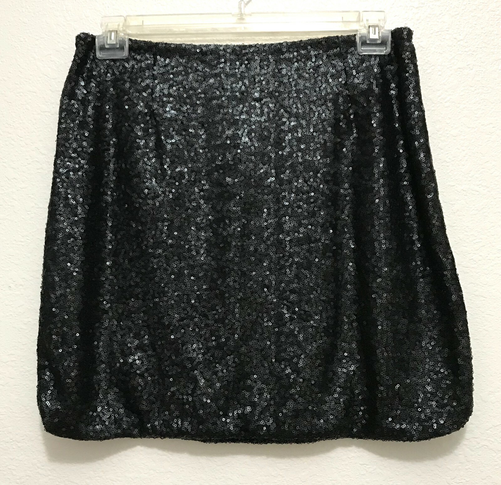 Halogen, Women Solid Black Full Sequin Bubble Hem… - image 4