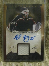2022-23 Leaf ITG Used Game Used Auto Bronze /7 Manny Fernandez #GUA-MF1 Auto